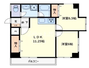 グランベール1号館の物件間取画像